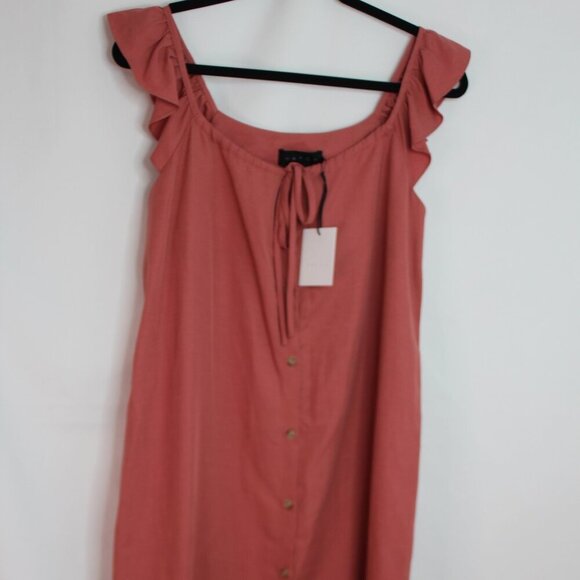 Hatch Collection Jenna Midi Ruffle Button
Front Maternity Dress XS - Picture 3 of 9